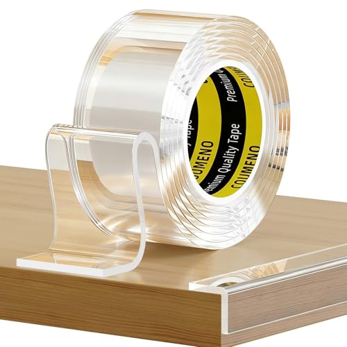 COUMENO Clear Edge Protector & Corner Protectors, 1.2in（W x 9.84FT(L), Baby Proof Corner Guards for Sharp Edges, Safety Bumper Strip for Furniture, Drawers, Tables & Cabinets
