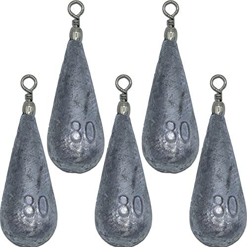 Paradox Fishing Birnenblei Set 5X 80g I Blei Angeln Grundblei Blei Angel Gewichte Angeln Angelzubehör Birnenblei Angel Bleie Set