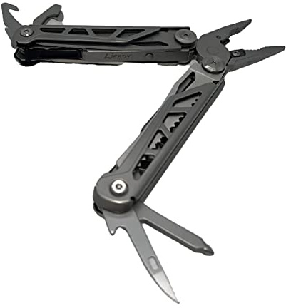 Liebdy® Multifunktionswerkzeug, 16 in 1 Multi-Tool Multifunktion mit Zange, Feile, Messer, Schere, Ausklappbar für Camping, Wandern, Reparieren, inkl. Aufbewahrungstasche