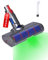 Bürste kompatibel mit Dyson Staubsauger V7, V8, V10, V11, V15, Ersatzteil Zubehör Bodenbürste mit Direktantrieb und LED-Grünlicht Leuchten für Hartböden | Schnellspanner-System