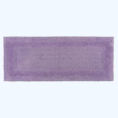 HOMESCAPES Tappeto da bagno lungo, runner da bagno di lusso, 1600 g/m², extra morbido, 100% cotone, reversibile, lavabile, super assorbente, ad asciugatura rapida, colore lilla viola, 40 x 100 cm