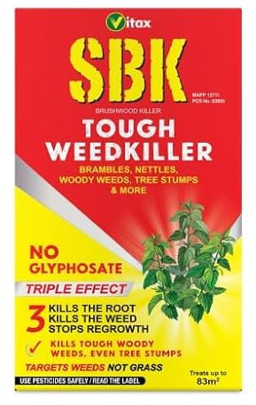 SBK Brushwood Killer 250ml (Pack of 1) – Tough Weedkiller & Stump Killer | Extra Strong, Pet-Friendly Weed Killer UK for Brambles, Nettles & Garden Use | Strong Weed Control
