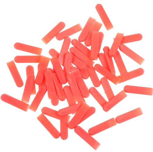 FONDOTIN - Juego de 100 cuñas de nivelación de baldosas de plástico rojo 5 mm para azulejos de suelo y pared de baldosa para colocación precisa y fácil de ajustar