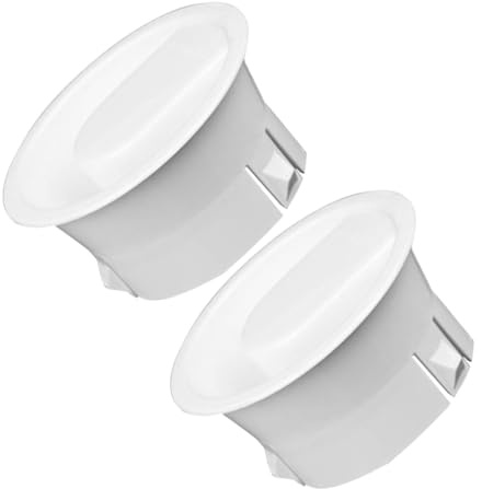 SHINEOFI Couvercles de Pichet Joint Étanche Lot de 2 en Plastique Blanc Design Multifonctionnel Simple et Élégant Anti-poussière pour Carafe à Eau