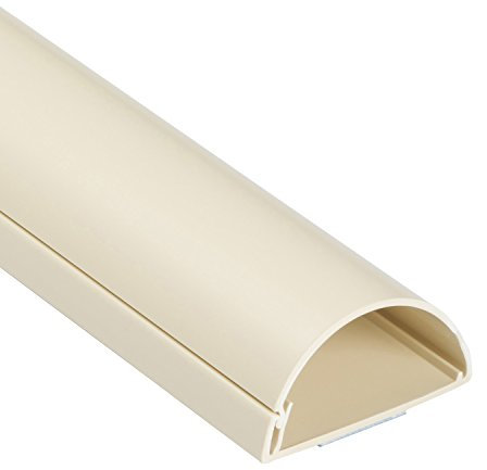 D-Line 1M5025M/EH Maxi Goulotte décorative pour câble TV, housse de fil électrique, solution de gestion des cordons – 50 mm (L) x 25 mm (H) – Magnolia (1 mètre de longueur)