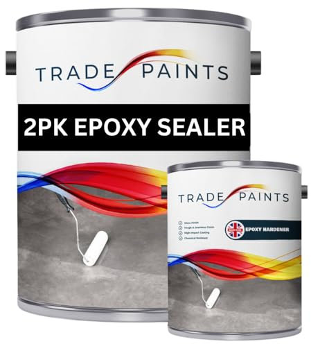 2 Pack Epoxy Concrete Clear Floor Sealer Primer Coat (5 Litre)