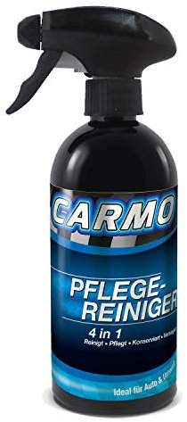 CARMO 1x Pflegereiniger | Waschen ohne Wasser | Trockenwäsche | Trockenreiniger | Sprühwachs | Reinigt, pflegt, konserviert, versiegelt | 500ml