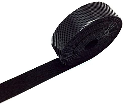 EWANTO - Cinta de velcro (5 unidades, 20 mm x 5 m, longitud de cable reutilizable, para recortar, color negro para organizar el hogar y el lugar de trabajo, orden, cable Tie Zip Tie