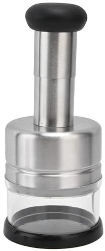 MOUMOUTEN Onion Chopper, Stainless Steel Hand Press Vegetable Chopper, Manual Food Mincer Slicers, Handy Kitchen Gadget for Chopping Veggies, Garlics, Onions, Nuts