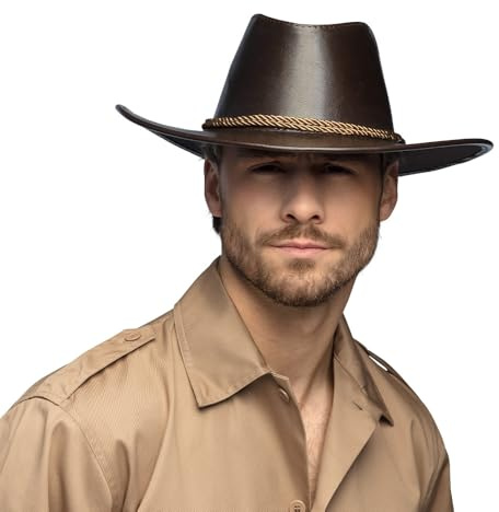 Boland 04100 - Cappello Outback, cappello da cowboy per adulti, ideale per festival, carnevali o feste a tema