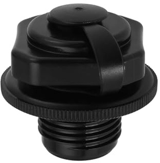 YINETTECH 1 st uppblåsbart badkar ersättningsventilskydd diameter 23,5 mm kompatibel med Bestway kompatibel med Lay-Z-Spa ersättningsdel F4C009B svart plast