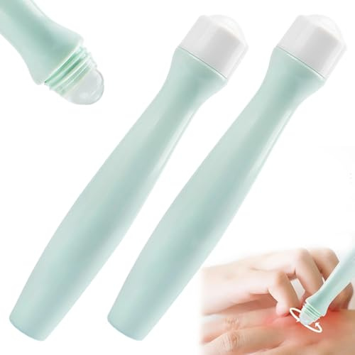 Crema antipicazón, 2 unidades, alivio de picazón para picaduras de insectos, 0.5 fl oz, rollo en barra, extracto de planta seguro, alivio de picaduras de insectos para niños y adultos, vera
