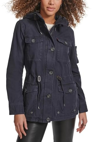 Levi's chamarra de campo de algodón con cuatro bolsillos para mujer - Azul - M