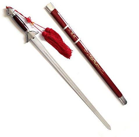 DEPICE Jian Schwert für Tai Chi Taiji - Klinge 30 / 72 cm, gesamt 91 cm, ca. 400 g