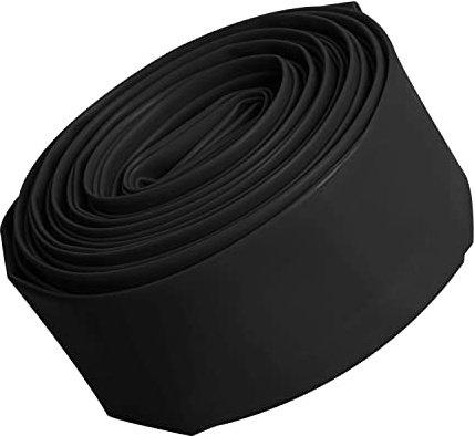 Aopin 7/8 Inch (22mm) Heat Shrink Tubing 2:1 Insulation Sealing Against Moisture Corrosion, Wear-Resistant Cable Protector, Black 5M(16.4Ft) 1pcs