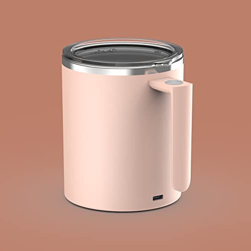 FOXNSK Auto Magnetic Mug, Automatique Magnétique Agitation Café Tasse Électrique Mélange Tasse Magnétique Agitation Tasse Auto Magnétique Tasse Tournant Maison Bureau Voyager Agitation Tasse (B-Rose)
