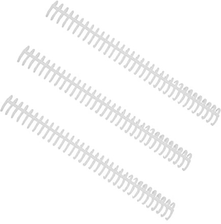 RAYSON Binderücken, 75 Blatt, 3:1 Teilung, 12 mm, 34 Ringe, Weiß, 30 Stück