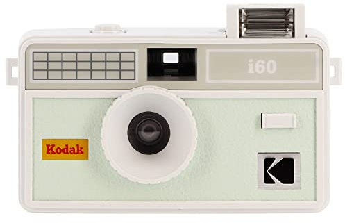 Kodak i60 Appareil Photo réutilisable 35 mm - Style rétro, sans Mise au Point, Flash intégré, Flash à Pression et Pop-up - Vert Bourgeon
