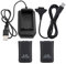 Glomora X-box 360 Rechargeable Battery Pack, 4800mAh with USB Charging Cable and Base, Reliable Backup Battery for Uninterrupted Gaming