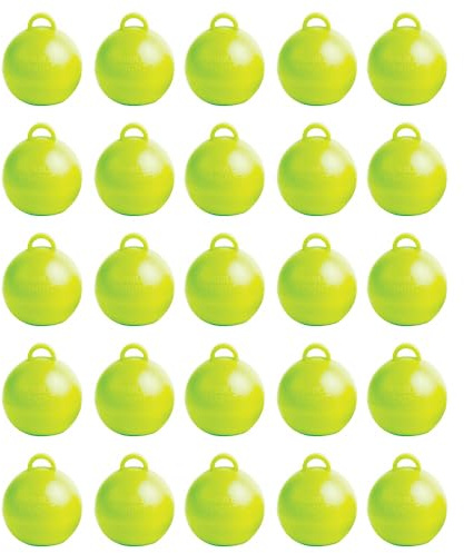 Bubble Balloon Weights - Pack of 25 (Lime Green, 35gr)