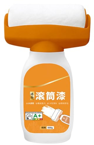 Sghtil Pinceaux à rouleaux muraux, pinceau rouleau de peinture, peinture au latex blanc à couverture forte | Pâte de réparation murale multifonctionnelle portable, type émulsion d'eau, pour