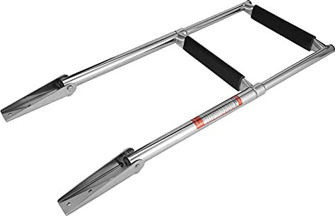 Scaletta per Barca a 2 Gradini Telescopica Pieghevole in Acciaio Inossidabile per Piattaforma Superiore per Yacht Marino Pontone Se Questa Scaletta Bagno dà la priorità Alla