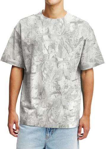 MSBESYOR Camo Shirt for Men Camouflage Hunting Print Short Sleeve Crewneck Box Fit T-Shirt Mens Casual Performance Tee