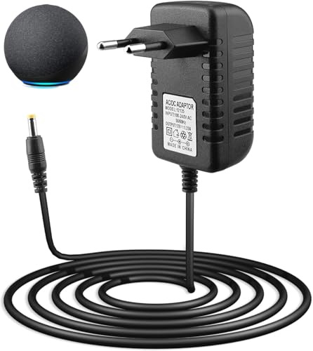 15W Netzteil for Amazon Echo Dot 3rd 4th 5th Gen 12V 15W Power Supply für Echo Show 5 1st 2nd Gen Echo Spot Echo Dot Kids Edition Fire TV Cube, 12V 1.25A Ladegerät Netzadapter Ladekabel Netzteil 2M