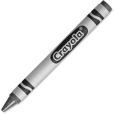 Crayola Bulk Crayons, Regular Size - Gray (52-0836-052)