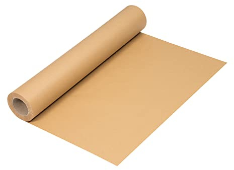 Vita Blake Rouleau de papier kraft écologique 750 mm x 20 m – Papier d'emballage FSC 100% recyclé – 90 g/m² – 20 mètres, marron