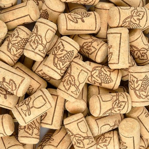 Corchos de Vino, 60 Piezas Tapon de Corcho, Corchos Artesanales, para Botellas de Cerveza de Vino, Botellas de Vidrio, Decoraciones, Manualidades DIY 3,9 × 2,1 cm