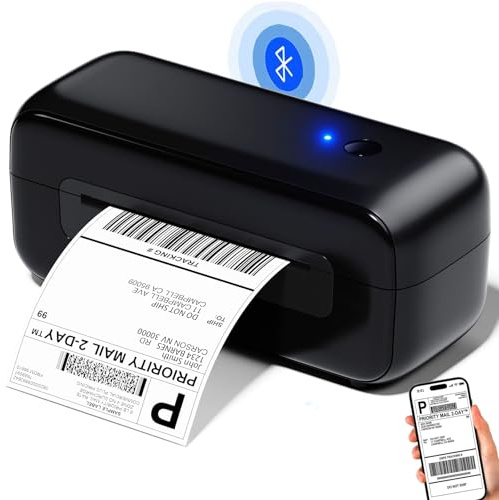 Phomemo Bluetooth Thermal Label Printer - 4x6 Shipping Label Printers for Small Business, Packages, Office, Organization - Thermal Printer Compatible with Amazon, Ebay, Shopify, Etsy, USPS, Fedex, DHL