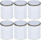 Empty 500ml Metal Paint Bucket Tin Cans Complete With Lids, Pack of 6 Storage Containers for Solvent Paints
