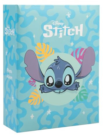 Grupo Erik Disney Stitch Photo Album | 6x4 Photo Album - 10x15 cm, 100 Pockets, Memory Book, Gift