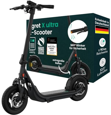 Egret X Ultra Elektroscooter, Straßenzulassung, bis 90km Reichweite