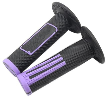 Manopole Maniglia freno a mano in gel di gomma da 7/8 per moto, manopole enduro, accessori per moto cross, quad, pitbike Manubrio Moto Impugnatura(Purple)