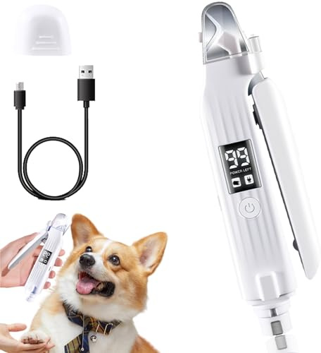 Pettrim 2-in-1- LED-Krallenschneider + Nagelschleifer, Nagelknipser Mit LED-Licht Für Hunde Katzen, Krallenschere Für Hunde Mit Licht Und Sicherheitsschutz, Für Angstfreies Und Sanftes (1PC)