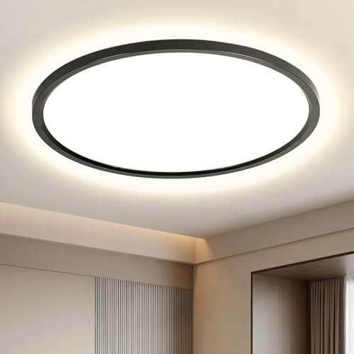 EASY EAGLE Rund LED-taklampa 50 cm, 4 000K, 52 W, svart