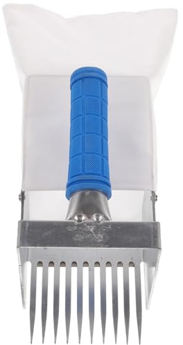 YOSADIER Raccoglitore di Bacche Portatile con Manico, Rastrello per Mirtilli Piccolo 4,5 Mm, Attrezzo da Giardino Leggero per Raccolta Efficiente di Frutta e Piccoli Frutti Colore Casuale