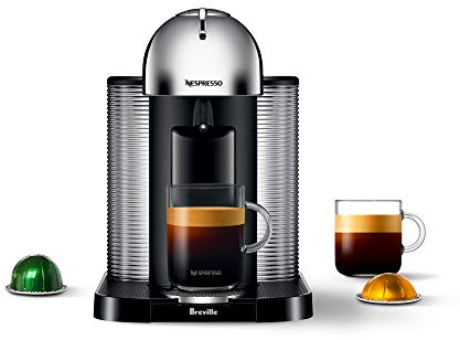 Nespresso Vertuo Coffee and Espresso Maker by Breville, Chrome