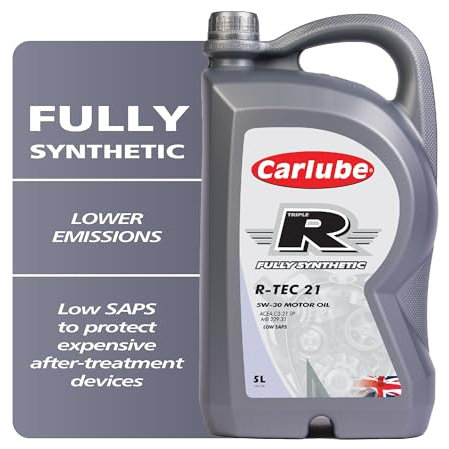 Carlube Triple R 5W-30 ACEA C3, API SP Fully Synthetic Engine Oil R-TEC 21 5L
