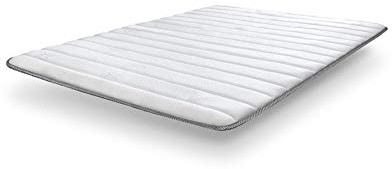 SonnoMATTRESS Topper Viscoelástico Aloe Vera Confort 160x180x3cm –Visco Suave Efecto Nube, Tejido Aloe Vera hipoalergénico, Transpirable 3D, Mejora el Confort y prolonga la Vida del colchón