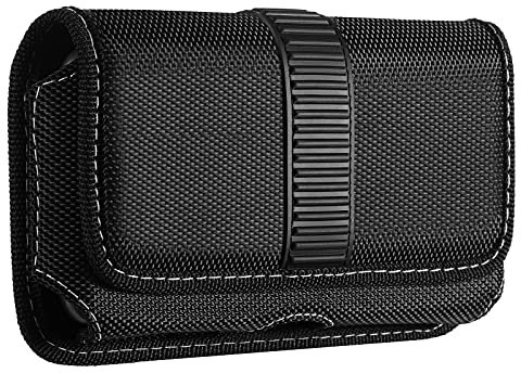 MoKo Fondina Cellulare Universali Compatibile con Phone 14/14 Plus/PRO/PRO Max, iPhone SE 3 2022/13 Pro/13 Fino 6,7 Pollici, Chiusura Magnetica, Accessori Cellulari, Custodia per Cellulare - Nero