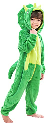 LOLANTA Dinosauriedräkt för barn (4–5 år, grön)