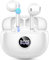 Wireless Earbuds, Bluetooth 5.3 Headphones with ENC Noise Cancelling Mic, Wireless Earphones HiFi Stereo Deep Bass, 40H Playtime, Mini Bluetooth Earbud LED Display, IP7 Waterproof Ear buds USB-C White