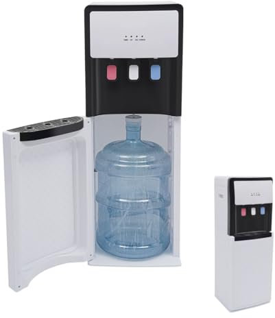 Dispensador de agua, 500 W, dispensador de agua de pie con revestimiento de suelo, frío y caliente, doble función, dispensador de agua caliente eléctrica 85 ~ 95 ℃ para casa, oficina, dormitorio, sala