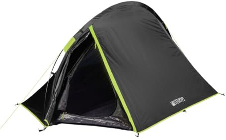 TENTCAMP Finn - Zelt 2 Personen 280x170x120cm Ultraleicht – Robustes Bikepacking Zelt mit Vorzelt & Insektenschutz - Für Camping & Outdoor - 2 Mann Zelt mit abgedunkelter Black Coat Innenbeschichtung