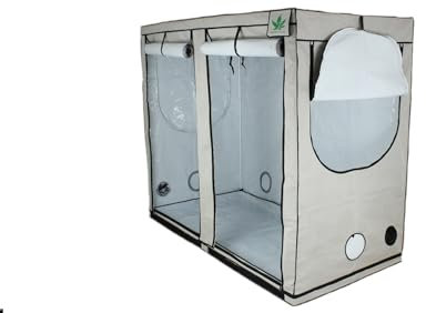 Premium Growzelt 240x120x200 cm, Anbaubox für Pflanzenzucht, Pflanzenzelt für Anbauvereinigungen/Social Clubs