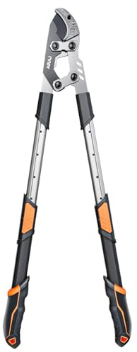 AIRAJ 27-37'' Extendable Anvil Loppers,Tree Trimmer Heavy Duty with Compound Action,Branch Cutter with 2” Cutting Capacity,Chops Thick Branches Ease,Garden Lopper for Gardening Pruning Shears