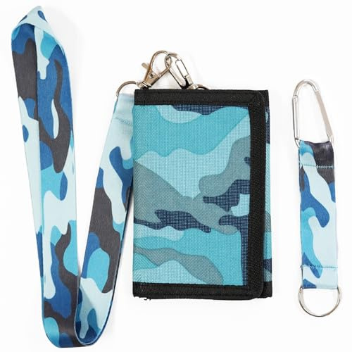 ZHONYEE Kids Wallet with Lanyard for Boys Ages 4-12 Trifold Toddler Wallet Zippered Coin Pocket Card Holders for Children Birthday Gifts